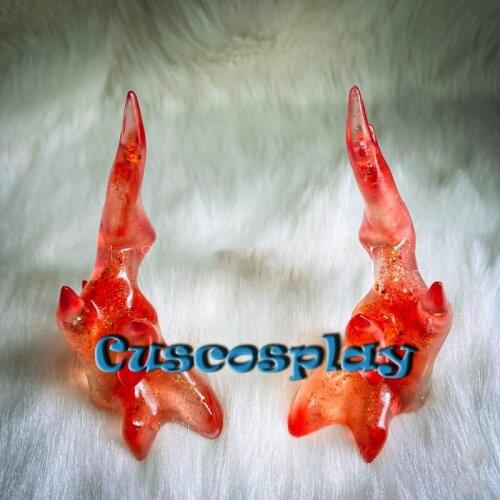 Arknights Nian Cosplay Prop Horns Headwear Hairpin RHODES ISLAND Defender Nian Hair Clips Accessories for Christmas Fancy Party