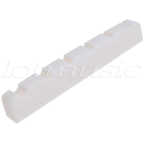 Bass Nut for 6 String Bass Guitar Parts Replacement Bone Slotted 52mm x 6mm