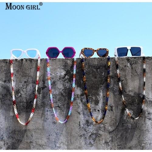 Fashion Glasses Chain Masks Lanyard Women Neck Chain Trendy Acrylic Eyeglasses Sunglasses Holder Party Necklace Hanging Strap