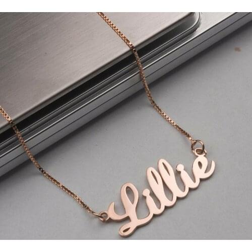 Custom Name Bohemia Style Box Chain Letter Pendant Necklace For Women Stainless Personalized Choker Trendy Jewelry Couple Gift