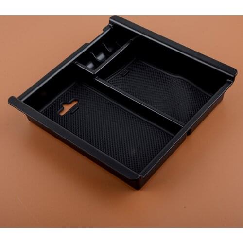Black Car Center Console Armrest Storage Box Organizer Holder Tray Fit For Toyota Tacoma 2016 2017 2018 2019 2020 2021