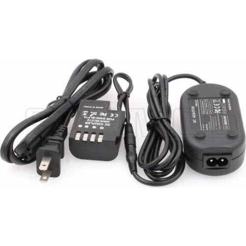 DMW-AC8 AC Adapter and DMW-DCC12 DC Coupler Dummy Battery for Panasonic DMC GH5 GH4 GH3 Camera