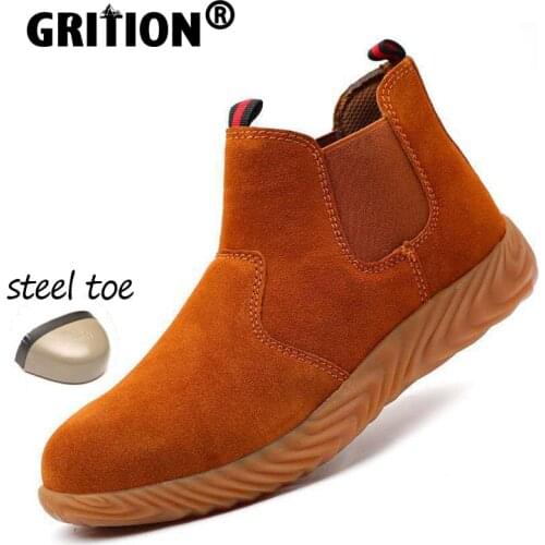 GRITION Men's Work Shoes