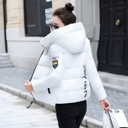 WEIHAOBANG 2021 Winter New Womens Solid Colour Hooded Casual Cotton Jackets Ladys Long Sleeve Zipper Pocket Casual Cotton Coats