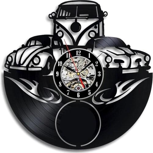 Hot Selling Car Logo Vinyl Record Wall Clock Modern design for Gift