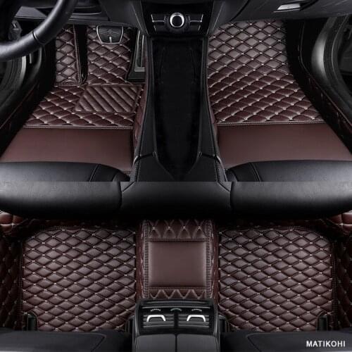 MATIKOHI Custom Car Floor Mats for Porsche Cayenne panamera Boxster Macan Cayman 718 911 car accessories styling foot mats