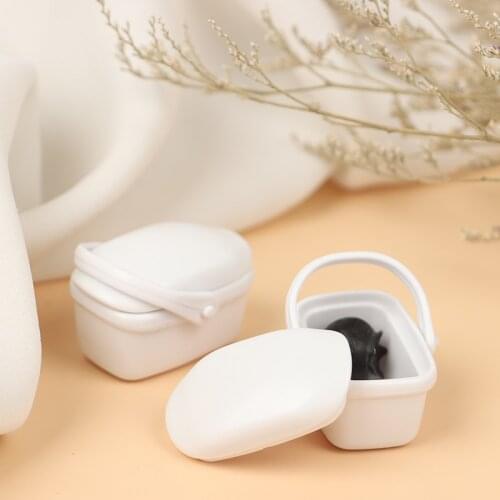 1Pc 3.8*2.5*2.5cm Dollhouse Miniature Vegetable Food Storage Basket Toy Doll Basket Model Dolls Miniature Decoration