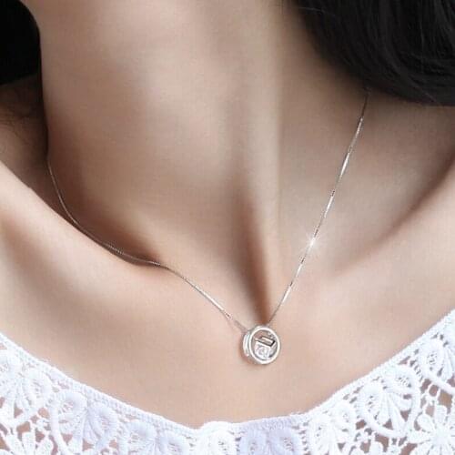 Fashion 925 Sterling Silver Snake Bone Chain Round Necklaces Girl Multipurpose Zircon Pendant Choker Gifts Wedding Fine Jewelry