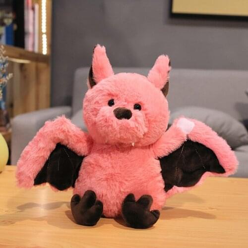 Stuffed Animals Dolls Soft Plush Bat Toy Little Devil For Baby Calm Sleep Toys Kids Bed Room Decor