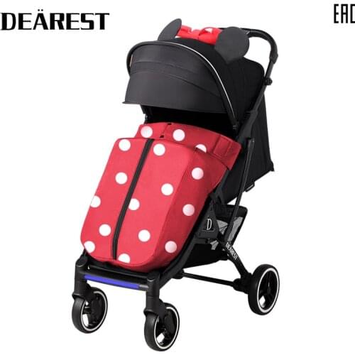 Deareat 819 New High Landscape Stroller Can Sit Or Lie Super Lightweight Folding Hand Truck Four-Wheel Suspension Four Seasons