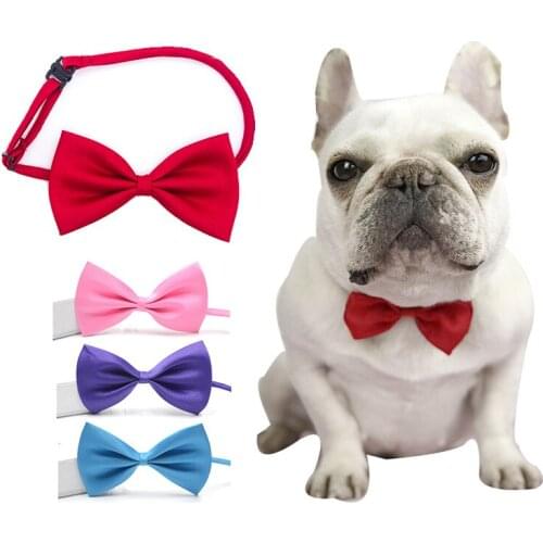 Pet Dog Cat Necklace Adjustable Strap For Cat Collar Dogs Accessories Pet Dog Costume Necktie Multi Colo Puppy Grooming Neck Tie