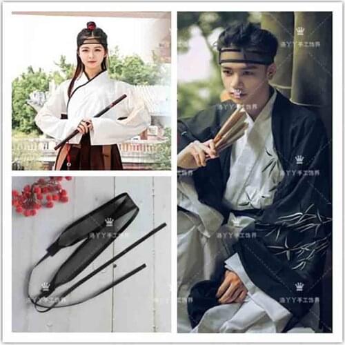 Headband For Men and Women Hanfu Fashion Vintage Forehead Bandage Ancient Chinese Hairwear For Men&Women