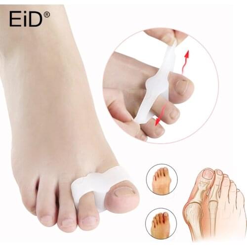 EiD 2Pcs Sinlicone Hallux Valgus Toe Separator Silicone Insoles Toe Overlapping Toe Align Appliance Finger Pain Relieve Insert