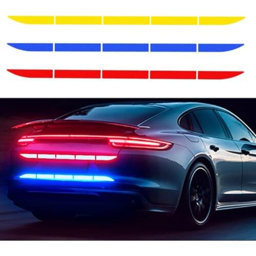 Universal Car Reflective Warn Strip Tape Bumper Safety Stickers Decal 90x3.5cm Epoxy Accessories