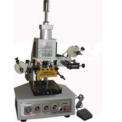 Type 90-2 Pneumatic Gilding Press Machine 120x90mm Desktop Hot Stamping Machine, Leather, Shoes Logo, Card Stamping