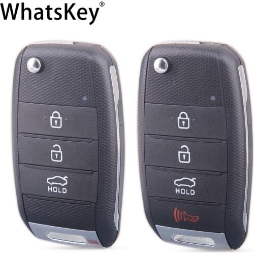 WhatsKey, 3/4 Button, Car Key, Shell, Cover, For Kia, Sportage, K2, K3, K5, Carens, Cerato, Forte, Folding, Remote, Key, Case