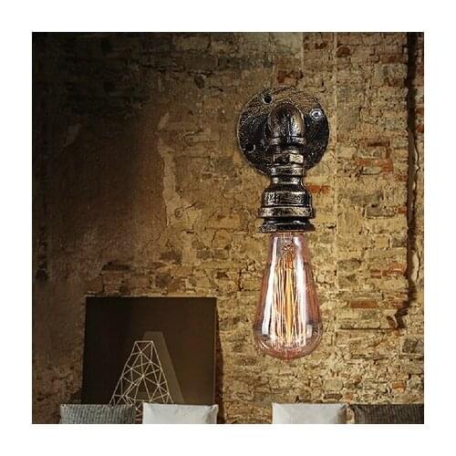 Loft Style Iron Water Pipe Lamp Industrial Edison Wall Sconce Antique Vintage Wall Light Fixtures For Home Lighting Lampara