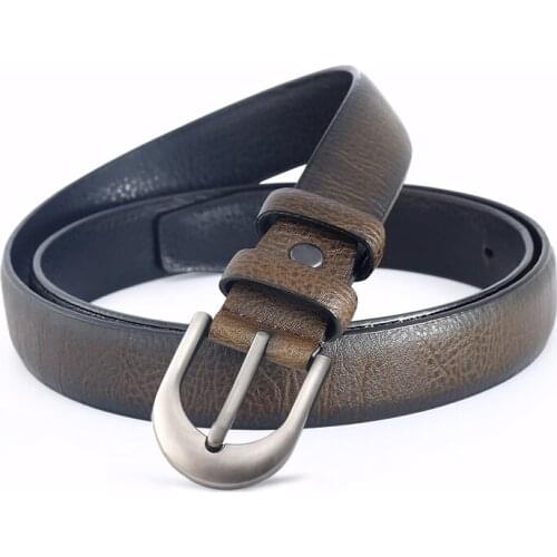 Women Belt Classic Fashion Vintage Solid Leather Waistband Belt Strap Belts with holes pin buckle 110cm