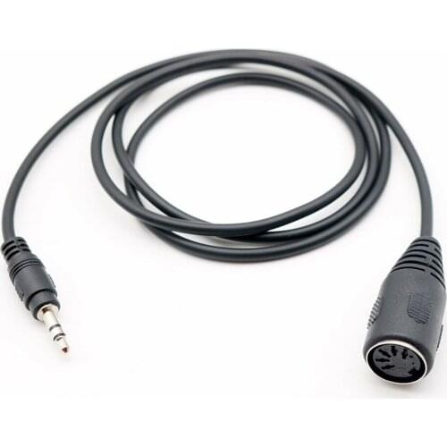1 Meter Portable Headphone Jack Stereo Audio Transfer Smartphones Adapter Cable 3.5 Male To DIN 5P Female Midi Extending Input