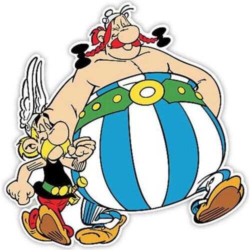 13cm X 13cm Car Styling Asterix and Obelix Car Stickers Vinyl Decal Personality Waterproof Accessories Graphics