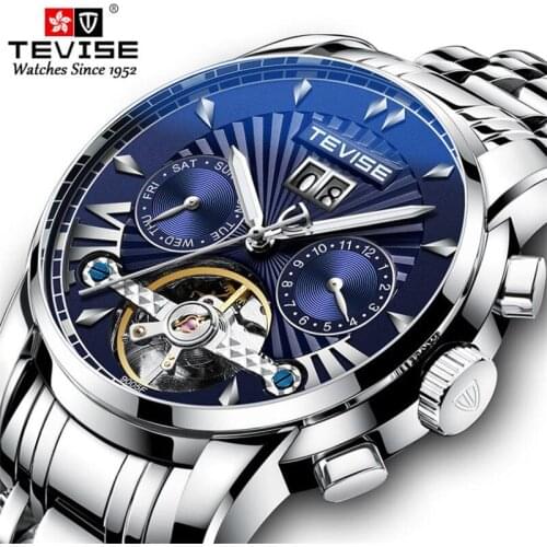 2020 Casual Sport Fashion Waterproof Tourbillon Automatic Men Wrist Watch Top Brand Luxury Mechanical Military Skeleton Watches