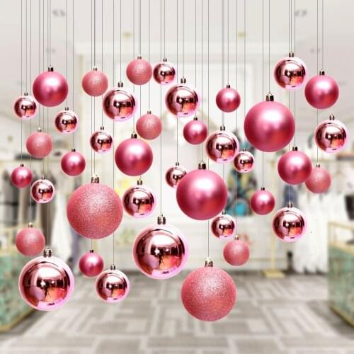 24pcs Christmas decoration ball mall window roof ceiling decoration hanging ball ceiling decoration party decoration supplies