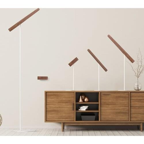 360 Rotating USB Noble wood Table lamp Charging portable cable with magnet reading lamps for Bedroom Living Room LED desk light