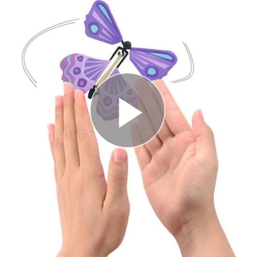 1pcs DIY Magic Trick Flying Butterfly Flying Butterfly Simulation Physical Butterfly Child Express Artifact Science Education