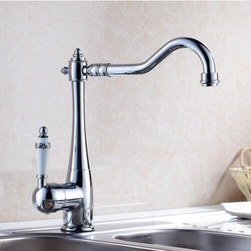 Free Shipping kitchen faucet chrome water tap hot and cold water mixer luxury basin sink mixer tap wash basin faucet 4 colours
