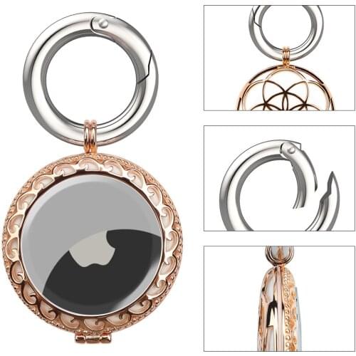 For airtag case metal Beautiful jewelry With Keychain Anti-scratch Protective Case cute for Girls For Airtags Tracker cases