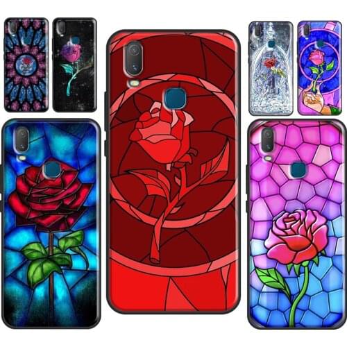 Stained Glass Rose Galaxys Case For Vivo Y91C Y1S Y11S Y12 Y17 Y20 Y30 Y50 Y81 S1 V11 V17 Neo V20 SE Y11 2019 Cover
