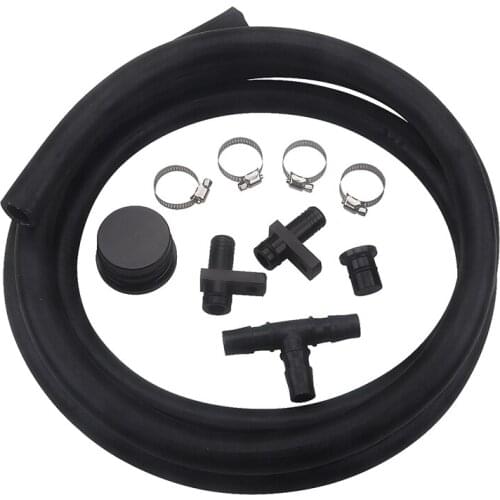 For 04.5-10 GM 6.6 6.6L Duramax crude oil Engine LLY LBZ LMM PCV Reroute Kit with Resonator Plug