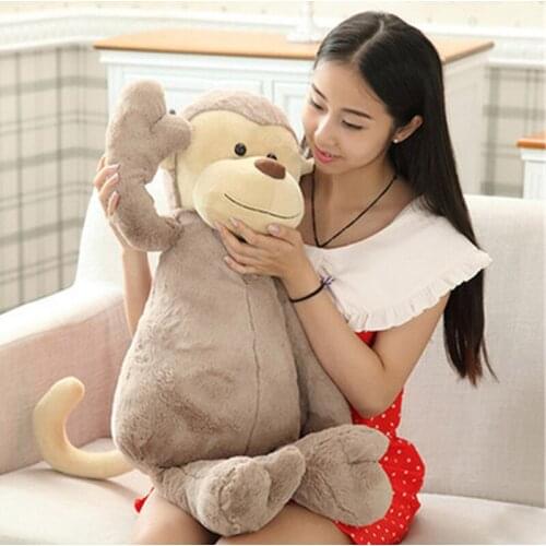 Fancytrader 31'' 80cm Large Realistic Monkey Doll Soft Stuffed Plush Orangutan Toy 4 Colors