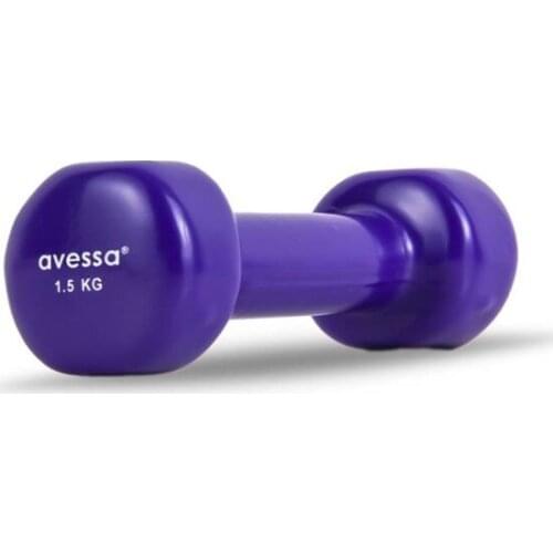 Fitness Equipment Gym Sport Avessa Dumbell 1.5 kg Purple (MB-1500)
