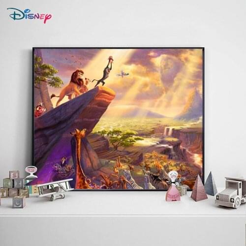 5D DIY Disney Diamond Painting Lion King Cartoon Diamond Art Cross Stitch Exquisite Home Decoration Painting Mosaic Gift