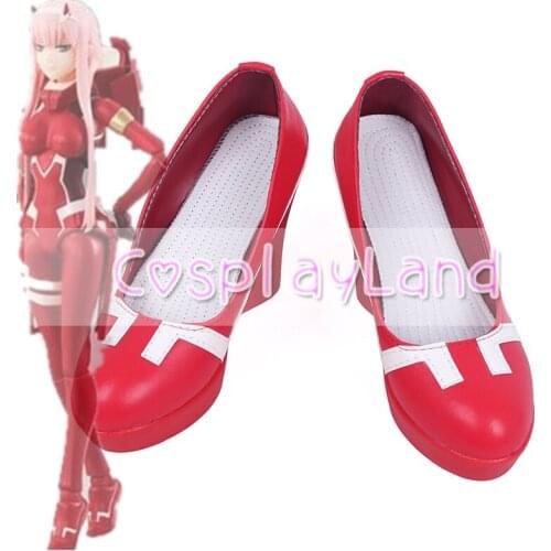 Darling in the Franxx Zero Two Code 002 Fighting Puppet Cosplay Boots Shoes for Adult Women Shoes Accessories Custom Made