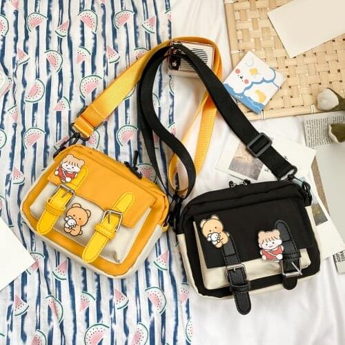 Cute Small Crossbody Bags For Women 2020 Hit Color Student Casual Zipper Shoulder Messenger Pouch Fashion Ladies Travel Handbags