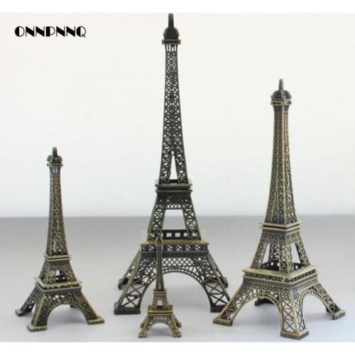 1pcs Miniature Eiffel Tower Paris Tower Home Furnishing Decorative Gift Model Of Metal Ornaments Home Decoration Accessories