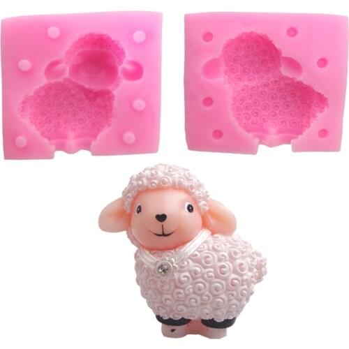 Cartoon 3D Sheep Soap Silicone Mold Animal Silicone Mold Cake Decoration Tools Chocolate Candy Craft Handmade Soap Making