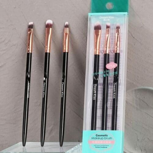 3pcs/set Eyeshadow Brush Set Portable Makeup Brush Eyeshadow Brush Eyeliner Brush Eyebrow Brush Loose Paint Beauty Makeup Tools