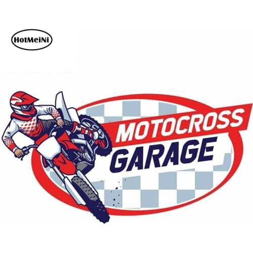 HotMeiNi 13cm x 6.9cm for Jumping Motocross Badge Car Stickers and Decals Waterproof Graffiti Sticker Car Vehicle Accessories
