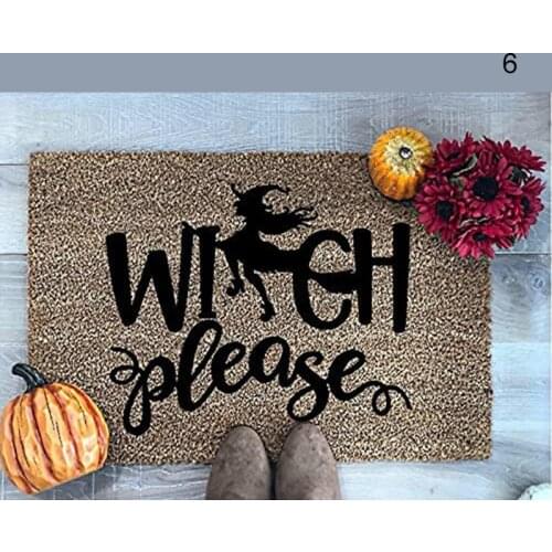 Creative Halloween Letter Doormat Multi-purpose Absorbent Pad Non-Slip Blanket for Kitchen Bedroom Bathroom ALS88
