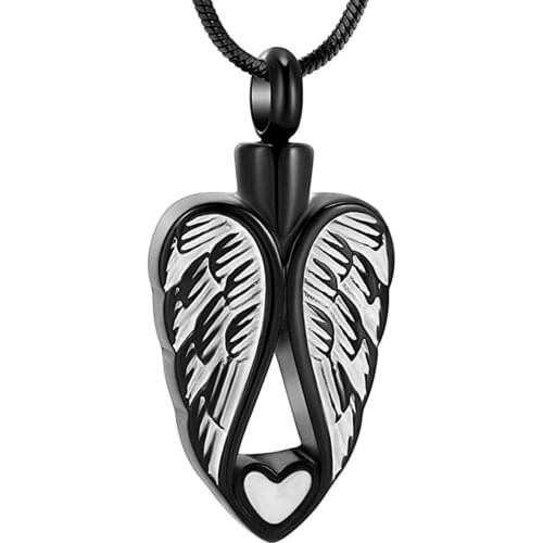 Memorial Jewelry Cremation Jewelry Urn Necklaces for Ashes Angel Wings Heart Urn Ashes Keepsake
