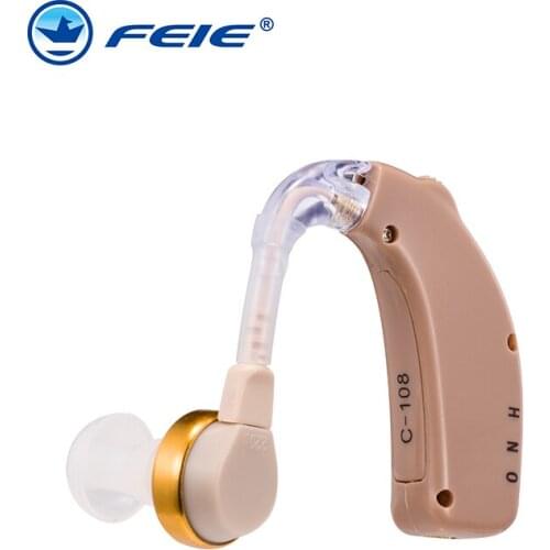 Rechargeable Ear Hearing Aid Apparatus High Power Hearing Aids Ear Instrument Single Earphones Deafness Device C-108