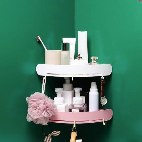 Plastic bathroom corner rack shower storage rack shampoo rack bathroom rack storage box corner rack storage rack MJ61902