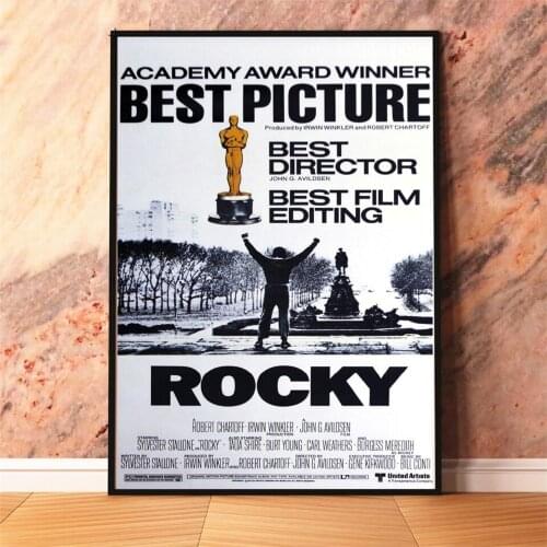 Prints and Posters Rocky Retro Classic Movie Canvas Painting Living Room Home Decor Wall Art No Frame