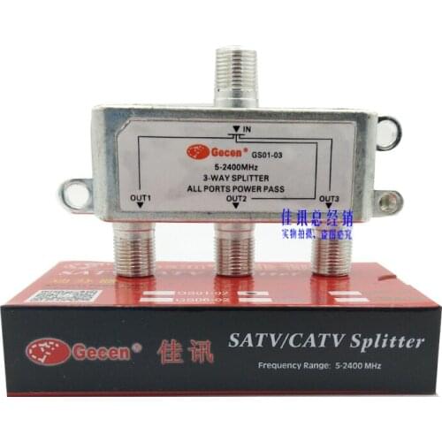 Splitter GS01-03 3-way Power Divider Signal Distributor Power Splitter