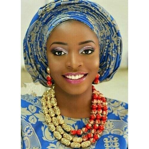 Luxury 3 layers African Coral &Dubai Gold Beads Jewelry For Nigerian Wedding Bridal Costume Necklace Earrings Set LC046