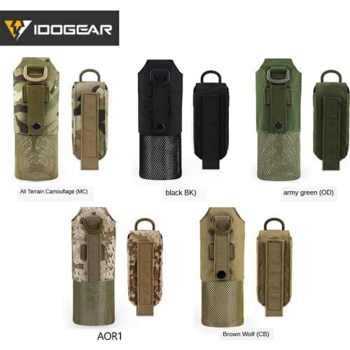 Outdoor hidden foldable water bottle bag military fan MOLLE tactical vest water bottle bag