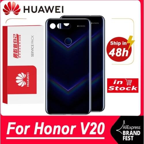 High quality For Huawei Honor V20 Back Glass Battery Cover Rear Door Housing Case Panel For Huawei Honor V20 Back Glass Cover